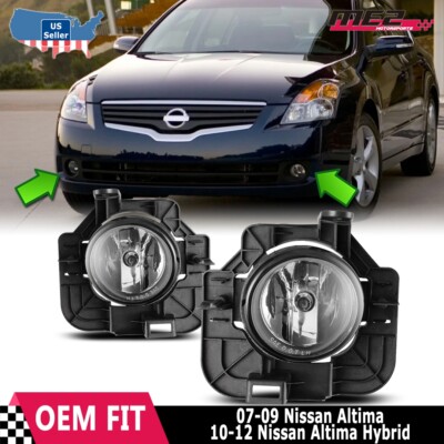 For Nissan Altima 07-09 Factory Replacement Fog Lights Wiring Kit Clear Lens | eBay