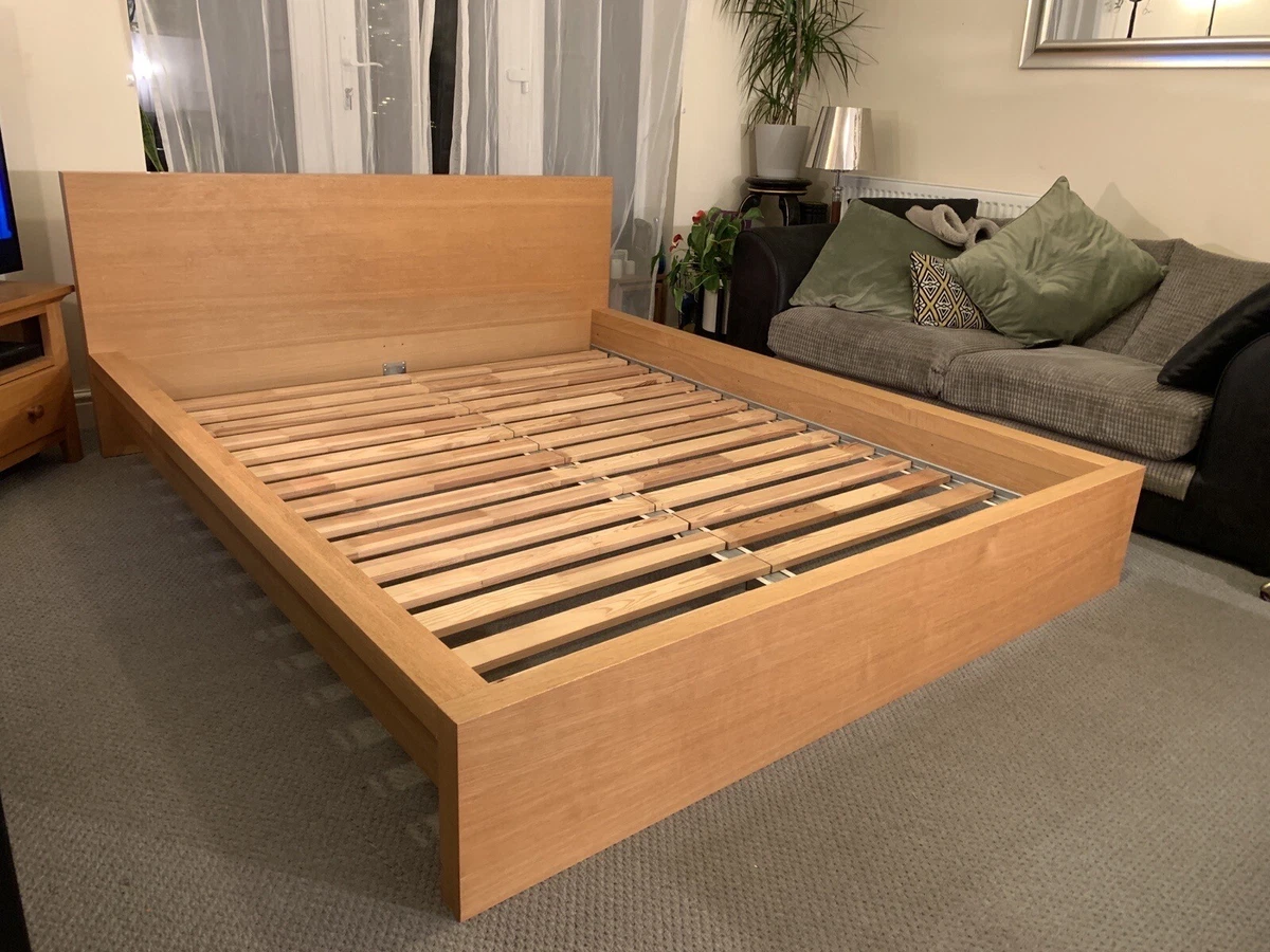 Ikea malm sale bed frame brown