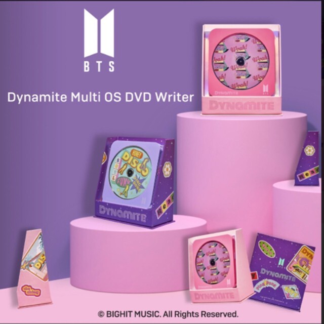 BTS Dynamite Multi OS CD Dvd PLAYER Writer Hitachi LG