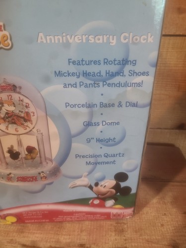 Rare M.Z. Berger & Co. Disney Mickey Mouse Clubhouse Anniversary Clock - Picture 12 of 19
