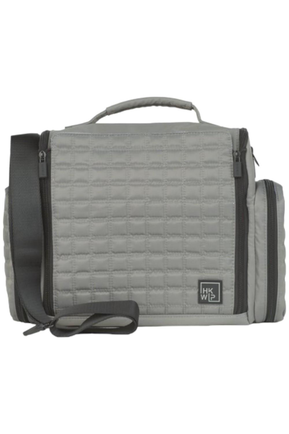 Дорожная сумка IHKWIP с откидным верхом через плечо Stone Grey