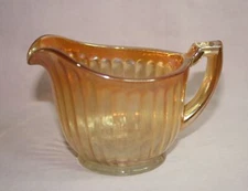 VINTAGE 30' 40' DEPRESSION GLASS CREAMER FLORIGOLD COLONIAL  JEANETTE GLASS?