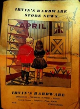 Irvin's Hardware Store News Avis Pennsylvania April Issue