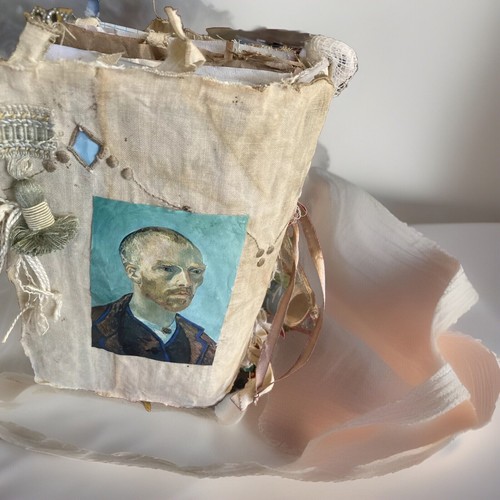 Junk Journal Primitive, Victorian Lady, Grungy Tea Towel -HOLIDAY SPECIAL! - Picture 3 of 24