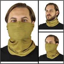 NEW Mission Made 12-In-1 UPF Neck Gaiter Balaclava Facemask Hat Cap Hood COYOTE