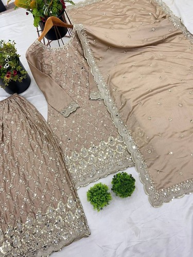 BODA INDIA SALWAR KAMEEZ PAQUISTANÍ FIESTA ROPA VESTIDO BOLLYWOOD TRAJE SHARARA - Imagen 4 de 7