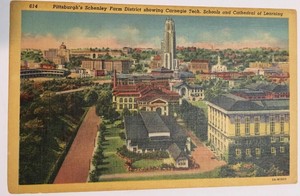 Pittsburgh-PA-Schenley-Farm-District-Showing-Carnegie-Tech-Schools-Postcard