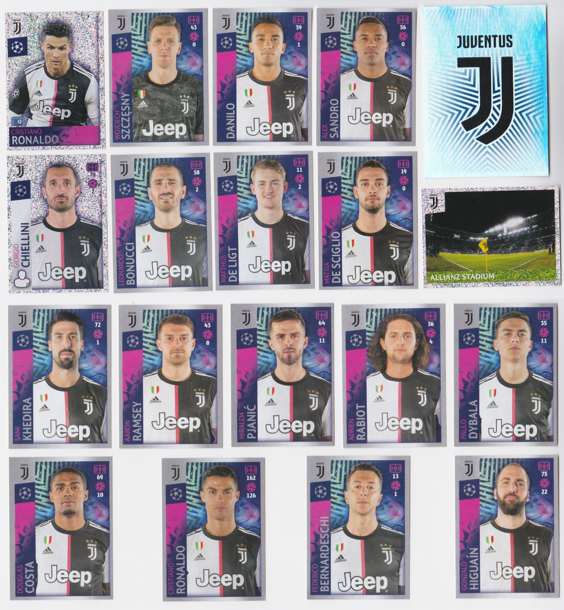 JUVENTUS COMPLETE SET - Topps UEFA Champions League 2019-2020 - RONALDO