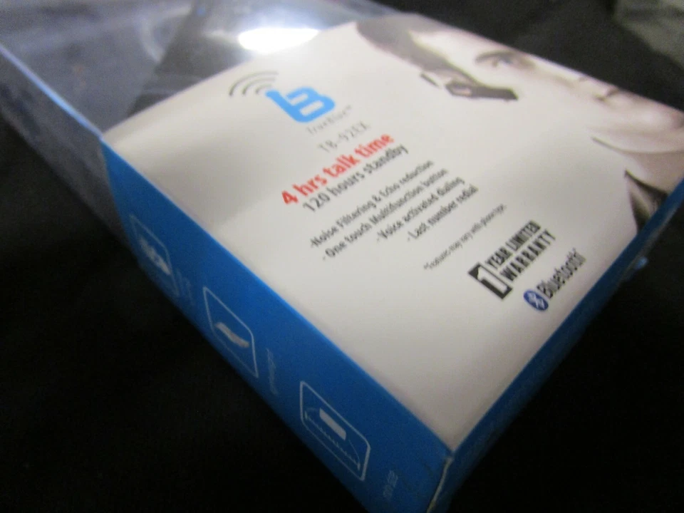 True Blue Bluetooth Headset TB-92EX Unused New In Package 4 Hour Talk Time - Image 3 of 3