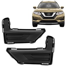 For Nissan Rogue 17-20 18 Front Bumper Fog Light Lamp Covers Grille Left+Right