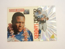1995 PINNACLE FOOTBALL BARRY SANDERS # 6 CLEAR SHOTS DETROIT LIONS