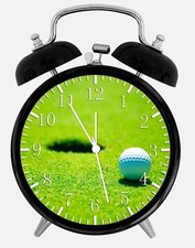 Golf Alarm Desk Clock 3.75" Home or Office Decor W332 Nice For Gift