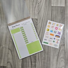 Daily Undated Planner with Stickers  New