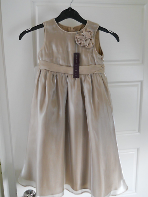 debenhams gold dress Flower Girl Dress, Age 5- BNWT New to MD FY25