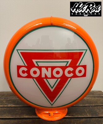 CONOCO Reproduction 13.5'' Gas Pump Globe - (Orange Body)