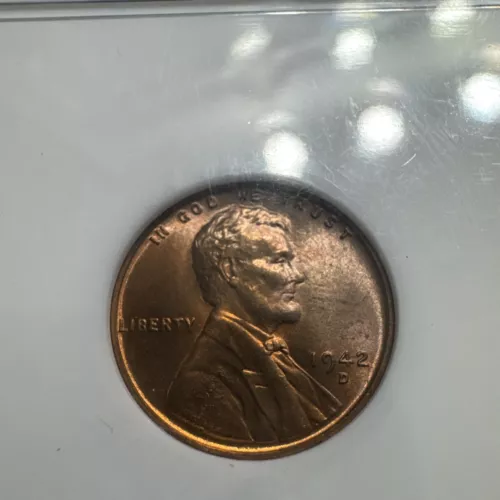 1942-d Lincoln Cent, NGC MS67 RD, Free Shipping