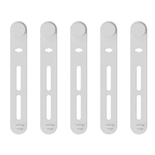5Pcs Adjustable Silicone Cable Organizers Ties Reusable Wire Storage Band - Picture 24 of 30
