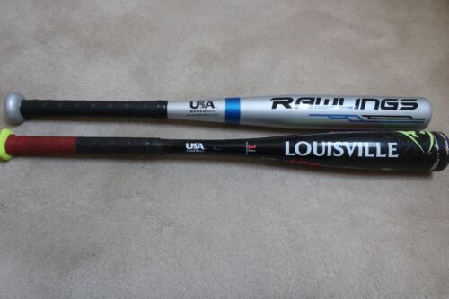 Tee Ball Bats Pre owned Lot of (2) Rawlings & L.S. 24" 11.5oz & 15oz - Picture 1 of 4