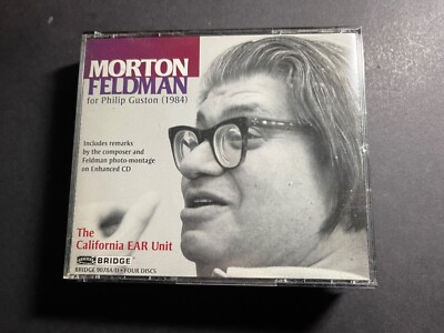 MORTON FELDMAN FOR FOR PHILIP GUSTON 1997 BRIDGE 4 CDs CALIFORNIA EAR UNIT NM