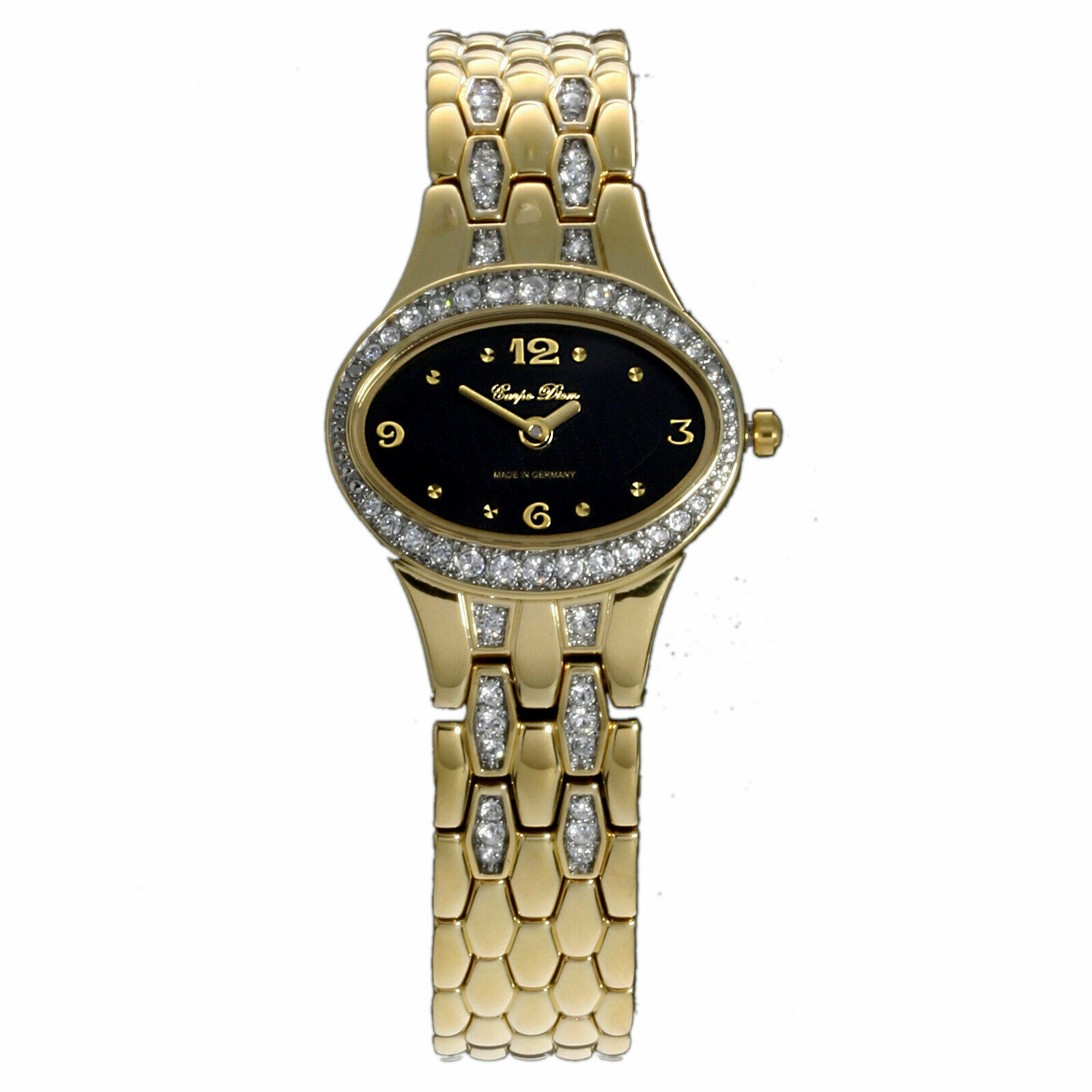 Montre Carpe Diem Hestia cadran noir et or pour accessoiriser vos tenues