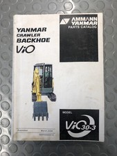 YANMAR TEILEKATALOG VIO30-3 RAUPENBAGGER 03/06