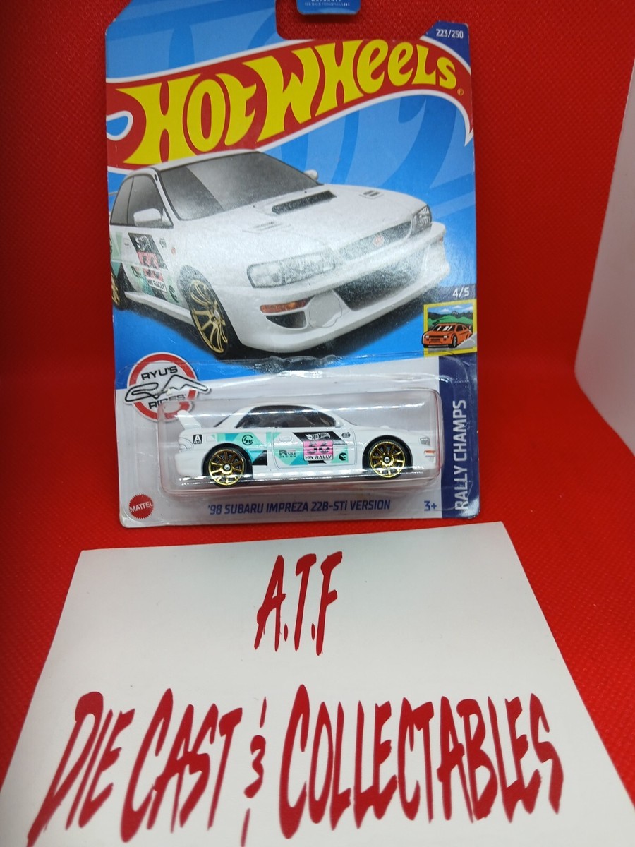 2022 Hot Wheels White '98 Subaru Impreza 22B-STi Version Treasure