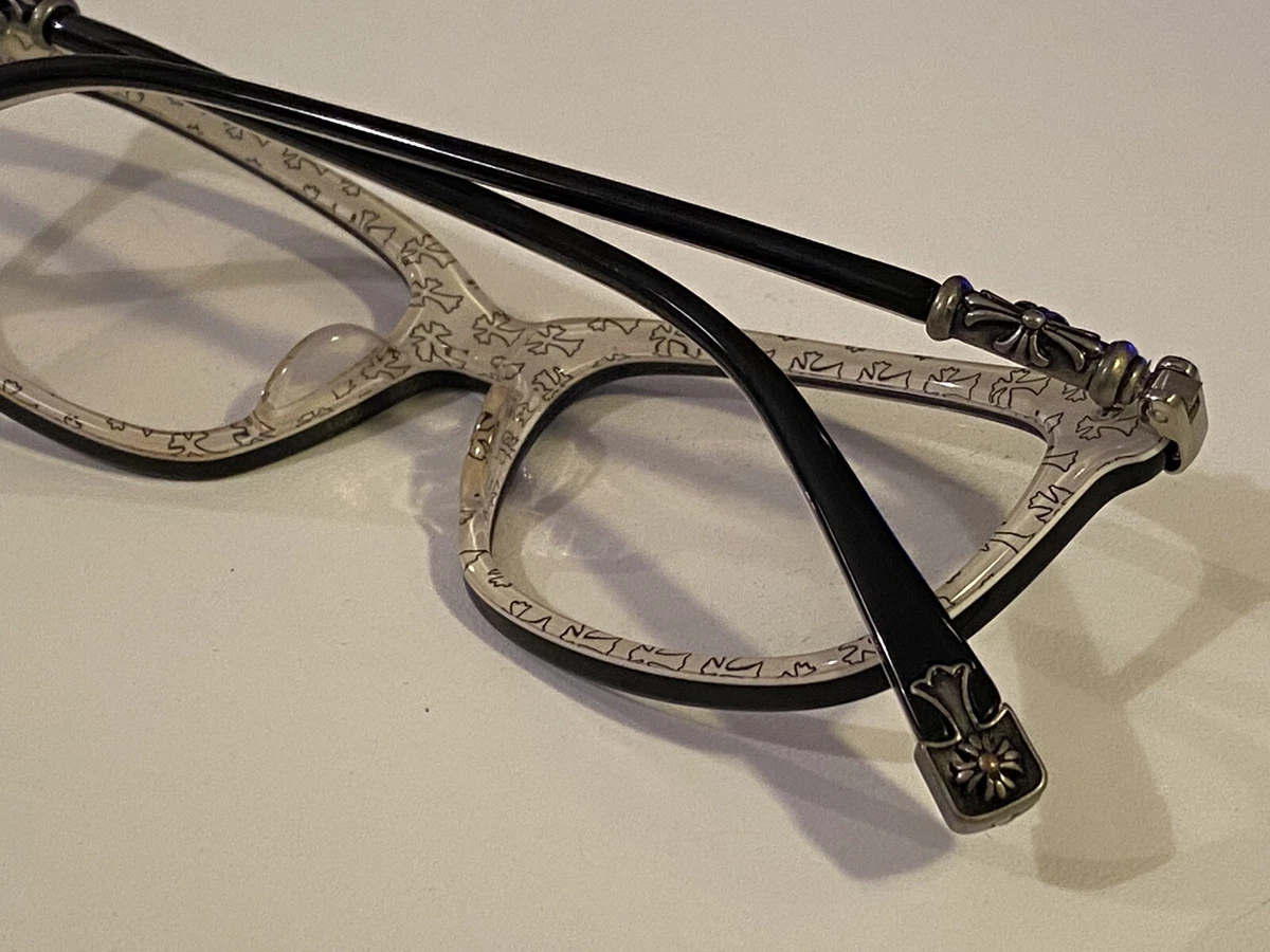Chrome Hearts Eyeglasses Frames Black 54 X 18 X 148 FUN HATCH-A Made In Japan