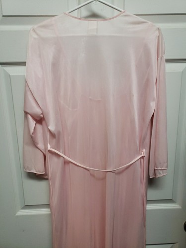 Dreamy Nights By Avon Nightgown And Robe Set Size M Pink Lacey Trim - Picture 6 of 15