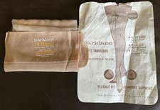 Vintage New Parklane Stockings M Fit Fabulous Flexy-Top Heel Toe Seamless Nylon