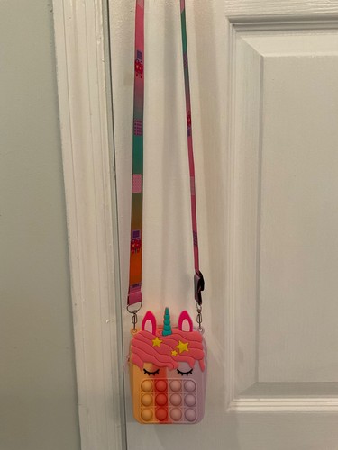 Civan Unicorn Pop It Purse Fidget Toys Girl’s Silicone Cartoon RARE Color Combo