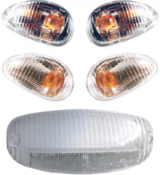 Kit Frecce Komplett Mit Stoplichtglas Piaggio Vespa ET2 ET4 50 125 150 1996-1998-image