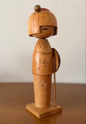 Japanese Kokeshi Yamagishi Masayoshi Ume Kosaku 23.5cm Beautiful Era