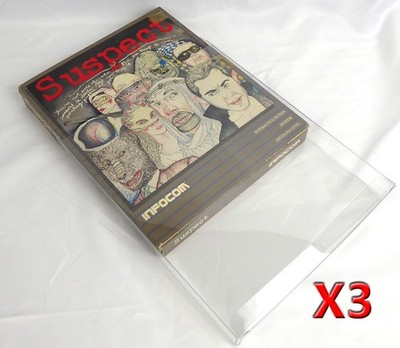 Commodore 64 Atari 800 Amiga Schutzhülle [B8] - Infocom - 3 Stück - no game!