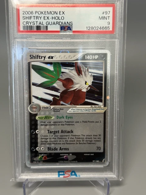 Pokemon TCG 2007 EX Power Keepers Shiftry ex Holo 97/108 PSA 9 US Seller