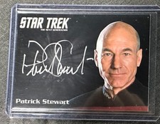 2016 STAR TREK Patrick Stewart as Captain Picard SILVER On Card AUTO AUTOGRAPH