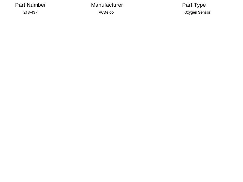 Sensor de oxígeno AcDelco 213-437 para Toyota Geo Lexus Corolla Prizm Celica 92-95 Foto 2 de 4