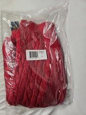 Polo Ralph Lauren Men's Cable-Knit Cotton Sweater - Park Avenue Red Medium NWT