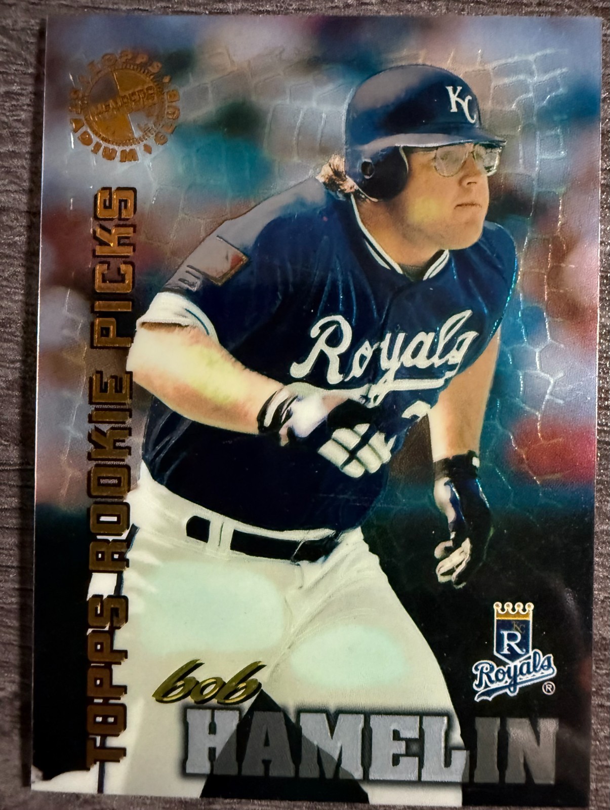 1995 TOPPS STADIUM CLUB MEMBERS ONLY #49 BOB HAMELIN (KANSAS CITY ROYALS) ROOKIE