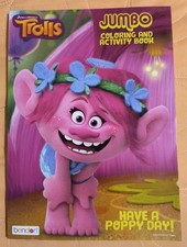 Trolls HAVE A POPPY DAY JUMBO Coloring Activity Book Tear/Share Pages NEW