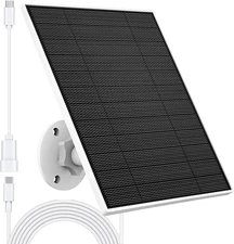 Solar Panel for Eufy Outdoor Camera, 5W Camera Solar Panel Charger Compatible wi