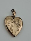 Antique Etched Heart Locket 1/20 10K G.F. On Sterling Silver — photo 3