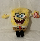SpongeBob SquarePants •  Ty Beanie Babies • MWMT • Nickelodeon • Vintage 2006