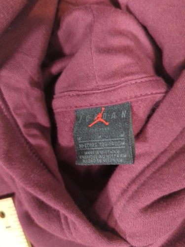 Jordan Hoodie Girls Medium Bordeaux Maroon Pullover Jumpman Sweatshirt Youth NWT - Picture 9 of 12