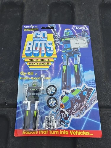 NOS MOC Sealed Tonka GoBots CY-KILL 45 Green Variant Go Bots 1985