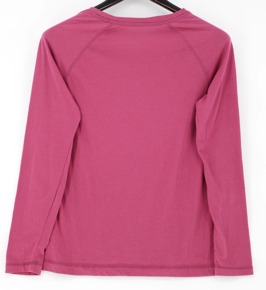 Blue Mountain Shirt Womens Small Pink Long Sleeve Crewneck Cotton Blend Raglan - Image 2 of 4