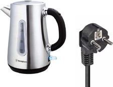 220 Volt Kettle - Cordless - 1.7 Liter - Stainless Steel - Bundle With 220 Vo...