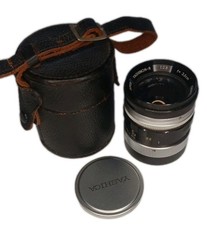 Vintage Yashica Super Yashinon-R 35mm F/2.8 Camera Lens And Covers And Case