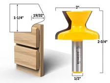 1-1/4" Cabinet Door Lip Router Bit - 1/2" Shank - Yonico 13929