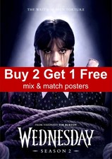 Wednesday TV Series Season 2 Poster A5 A4 A3 A2 A1