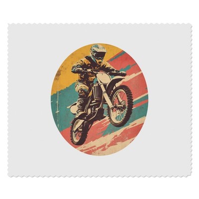 2 Gläserreinigungstücher ''Retro Dirt Bike Rider'' (LC00031211)